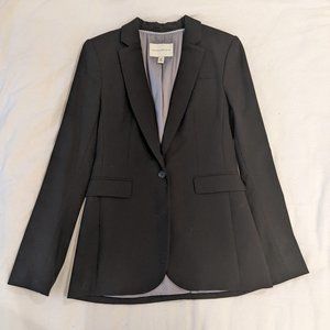 Black Banana Republic Wool Blend Suit Jacket 8 Tall
